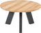 4SO - Cosmic salontafel met teak tafelblad 65 cm dia. H35 cm 4SO