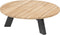 4SO - Cosmic salontafel met teak tafelblad 78 cm dia. H25 cm 4SO