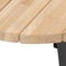 4SO - Cosmic salontafel met teak tafelblad 78 cm dia. H25 cm 4SO