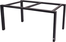 4so - Goa Tafelframe Antracite Met Tafelblad Teak 160 x 95 cm