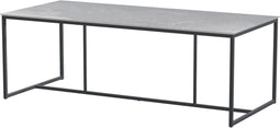 4SO - Quatro Tafelframe Antracite met Ceramic Light Grey Tafelblad...