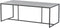 4SO - Quatro Tafelframe Antracite met Ceramic Light Grey Tafelblad...