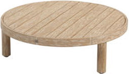 4SO - Sem salontafel brushed teak 80 cm dia. H25 cm 4SO