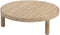 4SO - Sem salontafel brushed teak 80 cm dia. H25 cm 4SO