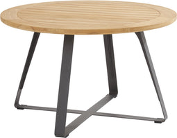 4SO - Taste Basso Dining Tafel Teak Antracite dia. 130 cm