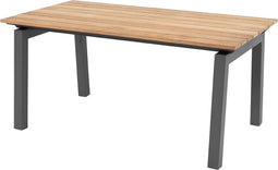 4SO - Taste Salix High Coffee Tafel Teak Antracite 120 x 64 x 55 cm