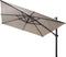 4SO zweefparasol Siesta Premium 300 x 300 cm Taupe