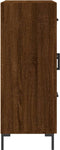vidaXL - Dressoir - 69,5x34x90 - cm - bewerkt - hout - bruin - eikenkleur