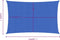 vidaXL - Zonnezeil - 160 - g/m² - rechthoekig - 3x6 - m - HDPE - blauw