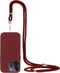 Mobiparts Universal - Telefoonkoord - Verstelbaar tot 1.50 meter - Plumb Red