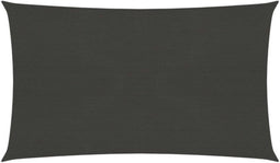 vidaXL - Zonnezeil - 160 - g/m² - 6x8 - m - HDPE - antracietkleurig