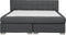 ADMIRAL - Boxspringbed - Donkergrijs - 180 x 200 cm - Polyester