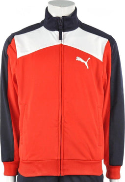 Puma Tracksuit Boy Junior - Trainingspak - Kinderen - Maat 140 - Rood;Wit;Navy