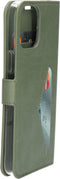 Mobiparts iPhone 12 Pro Max - Classic Wallet Case - Ruimte voor pasjes - Groen
