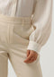 Object Lisa - Dames Broek - Slim Fit - Beige - Maat S