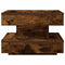 vidaXL - Salontafel - 360 - graden - draaibaar - 50x50x34,5 - cm - gerookt - eiken