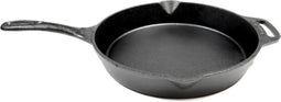 Valhal Outdoor Skillet / Koekenpan met steel - gietijzer, diameter 25cm - schenktuiten - VH25