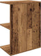 vidaXL - Nachtkastje - 46,5x29x61 - cm - bewerkt - hout - oud - houtkleurig