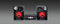Muse M-80DJ - Micro-audiosysteem - FM-radio CD USB Bluetooth - 300 Watt (2 stuks)