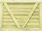 vidaXL - Poort - 125x100 - cm - geïmpregneerd - grenenhout