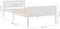 vidaXL - Bedframe - massief - grenenhout - wit - 90x200 - cm