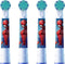 Oral-B PRO Spiderman Opzetborstels, vanaf 3 jaar, 4 stuks