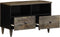 vidaXL - Tv-meubel - 70x33,5x46 - cm - massief - mangohout - lichtgrijs