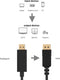 DisplayPort Cable Ewent EC1430 HDMI Black