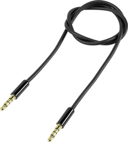 SpeaKa Professional SP-7870120 - Jackplug 4-polig Audio Aansluitkabel - Vergulde stekkers - Zwart