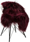 Dyreskinn Schapenvacht ijslands bordeaux 90-110cm lengte / 60-70cm breedte