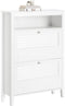 SoBuy FSR152-W - Schoenenkast - 2 Kleppen & Rek - Wit