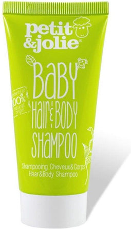 Petit&Jolie Baby Haar&Body Shampoo - 50ml - 100% natuurlijk - prikt niet in de ogen - vegan