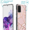 iMoshion Hoesje Geschikt voor Samsung Galaxy S20 Plus Hoesje Met Koord - iMoshion Design Hoesje met Koord - Goud / Roze / Pink Graphic
