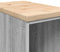 vidaXL - Garagekast - 30x51x85 - cm - massief - grenenhout - grijs - sonoma