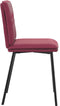 vidaXL - Eetkamerstoelen - 2 - st - fluweel - wijnrood