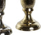 Vaas DKD Home Decor Gouden Zilverkleurig Aluminium 13 x 13 x 33 cm (2 Stuks)