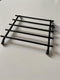 Excellent Houseware onderzetter - staal - hittebestendig - zwart - 20x20cm
