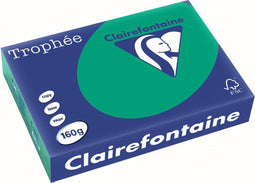 Clairefontaine Trophée Intens, gekleurd papier, A4, 160 g, 250 vel, dennengroen