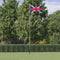 vidaXL - Vlag - met - vlaggenmast - Verenigd - Koninkrijk - 6,23 - m - aluminium