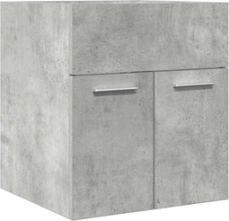 vidaXL - Wastafelkast - 41x38,5x46 - cm - bewerkt - hout - betongrijs