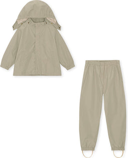Konges Sløjd - Regenpak - Regenset - Regenjas en regenbroek - Dried Sage - Maat 3 jaar