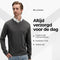 Milanoro Herenpullover - Overhemdkraag - Donkergrijs - S