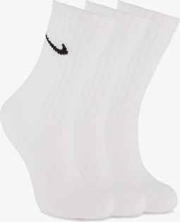 Nike 3 Pair Crew Sock - Sportsokken - Demping - Wit (3-pack)