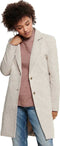 ONLY ONLCARRIE MEL COAT OTW NOOS - Dames Jas - Omkeerbaar - Katoen/Polyester - Etherea Melange