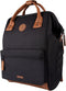 Cabaia laptoprugzak / Rugtas / Schooltas - 13 inch - Adventurer Medium - Cologne - Zwart