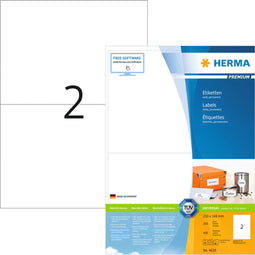 Herma Labels white 210x148 SuperPrint 400 pcs.