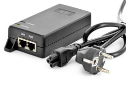 Digitus Professional Line - PoE+ Injector 802.3at 30 Watt - 1x RJ45 LAN 1x RJ45 PoE - Zwart (DN-95103-2)