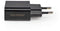 Nedis WCHAU242ABK - USB-wandlader - 2,4 A snel opladen - Zwart