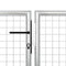 vidaXL Poort 400x75 cm staal zilverkleurig