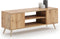 Tv-meubel - 120x40x60cm - met houten poten - bruin
